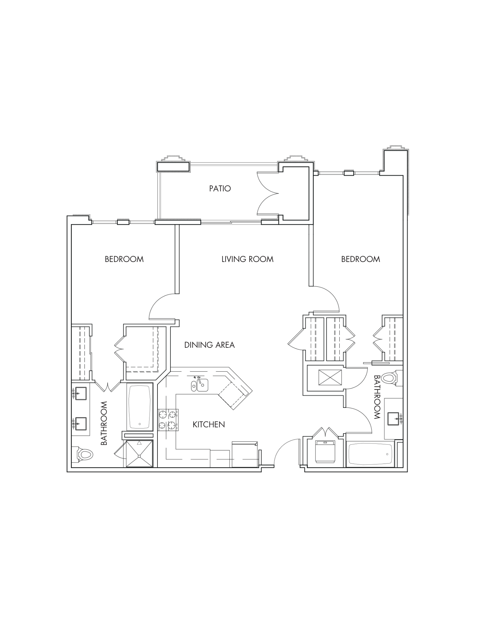 Floor plan layout diagram for Gramercy Midtown